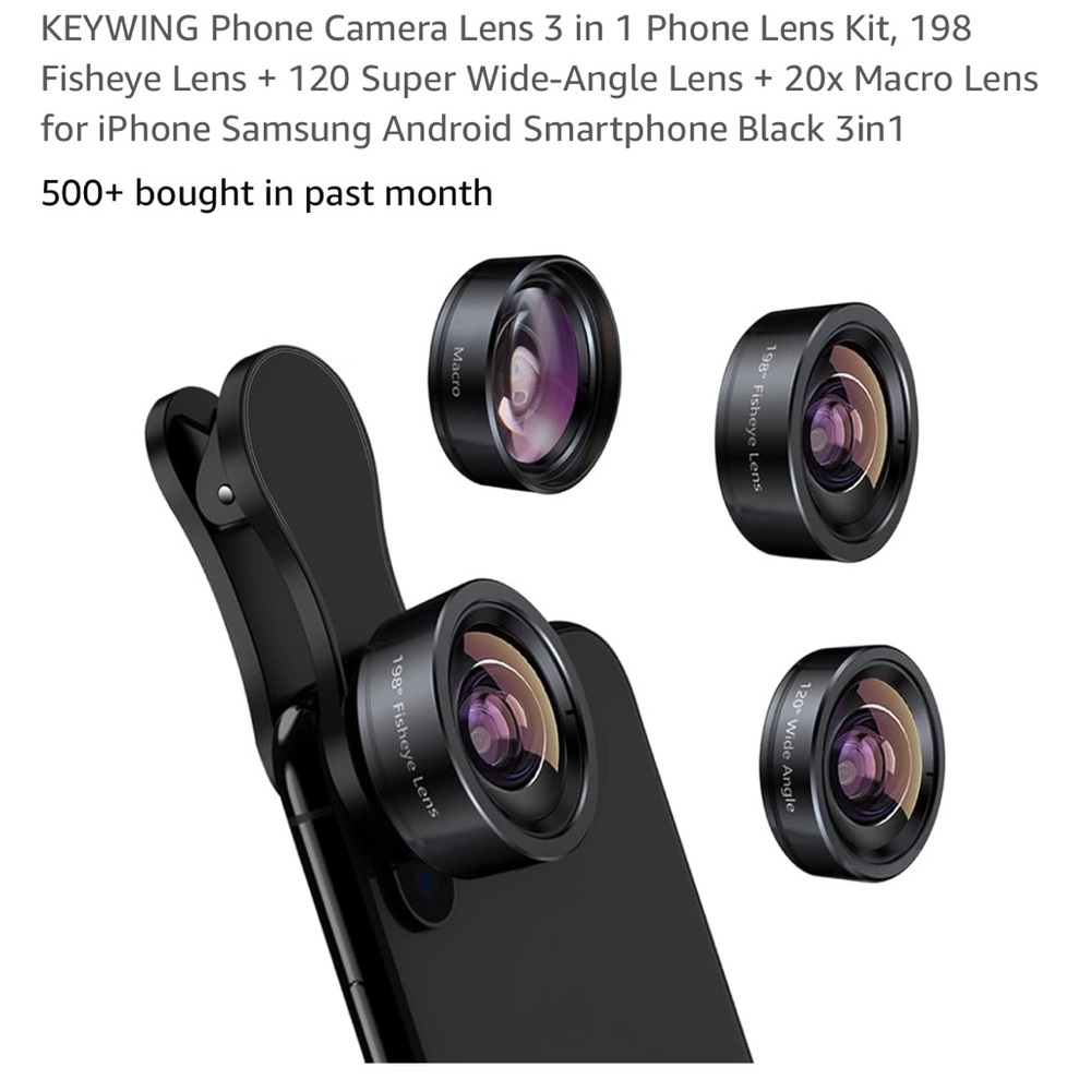 Key wing Phone Camera 3 in 1